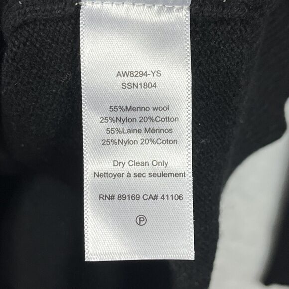 ATM Womens Wool Blend Fair Isle Sweater Size XS Black Red Gray Long Sleeve EUC - Picture 6 of 8